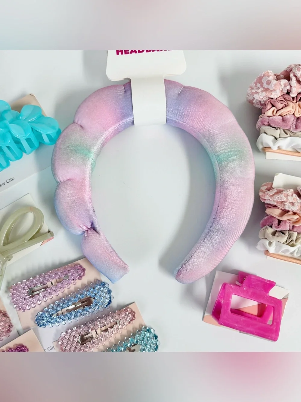 40pc Hair Accessories Lot Claw Clips Headband Scrunchies Barrettes Hair Ties NWT